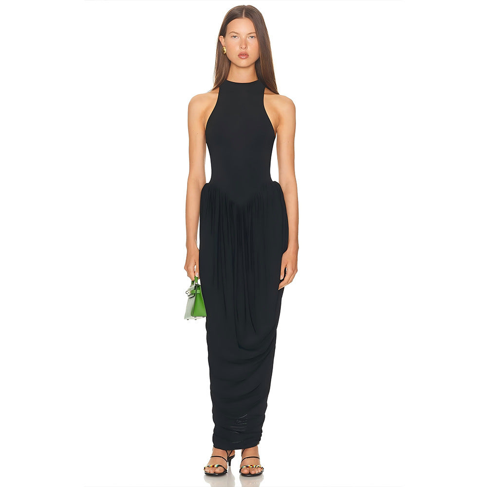 Damen Elegantes und fließendes Abendkleid Drune