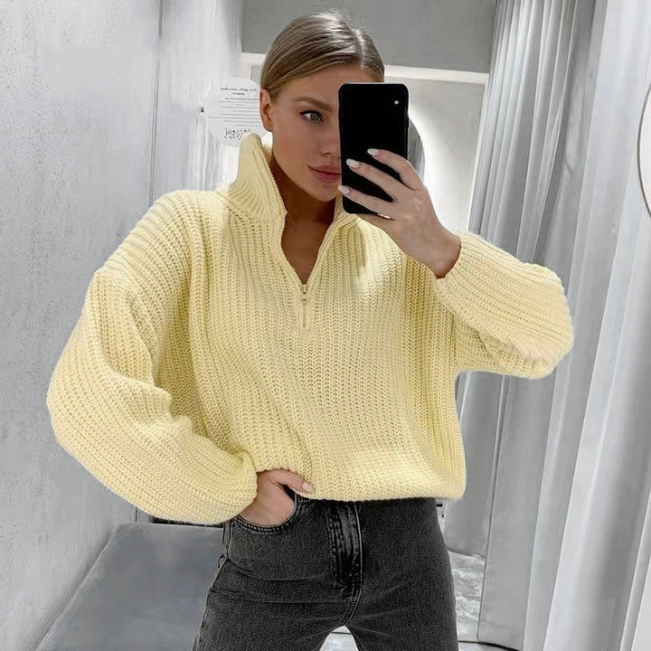 Damen schicker Pullover im lässigen Strickstil Drune