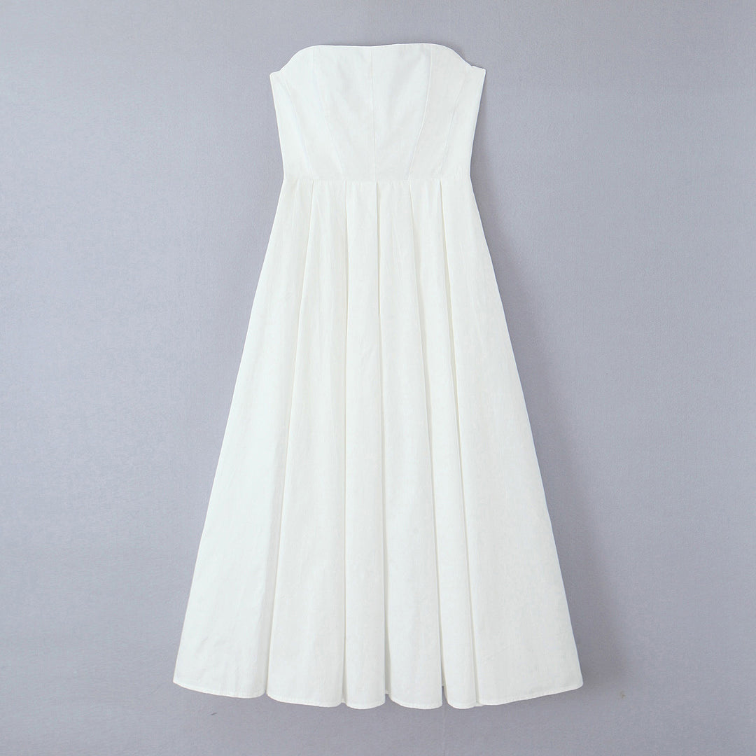 Damen elegantes corsagenfreies Abendkleid Drune