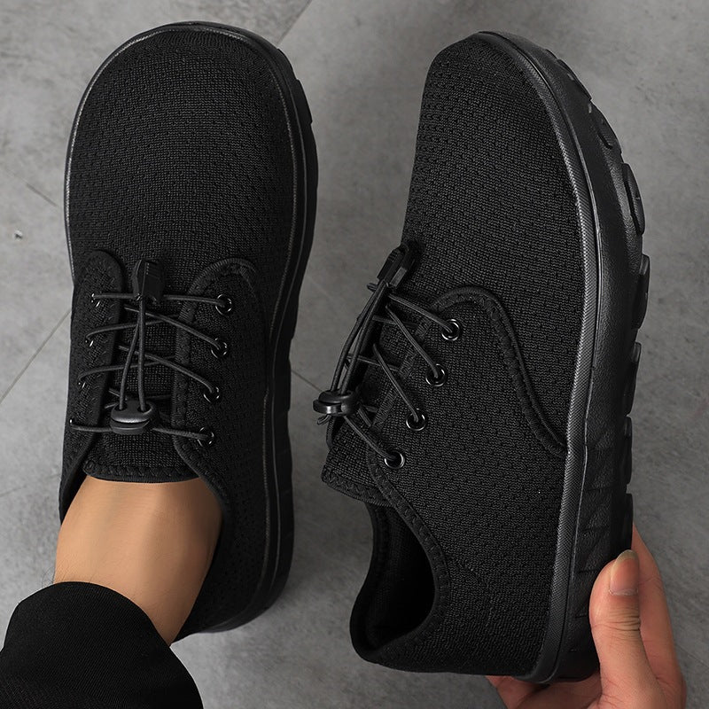 Damen Leichter Freizeit-Sneaker mit Schnellzug-Kordel, perforiertem Mesh & stoßdämpfender Laufsohle Drune