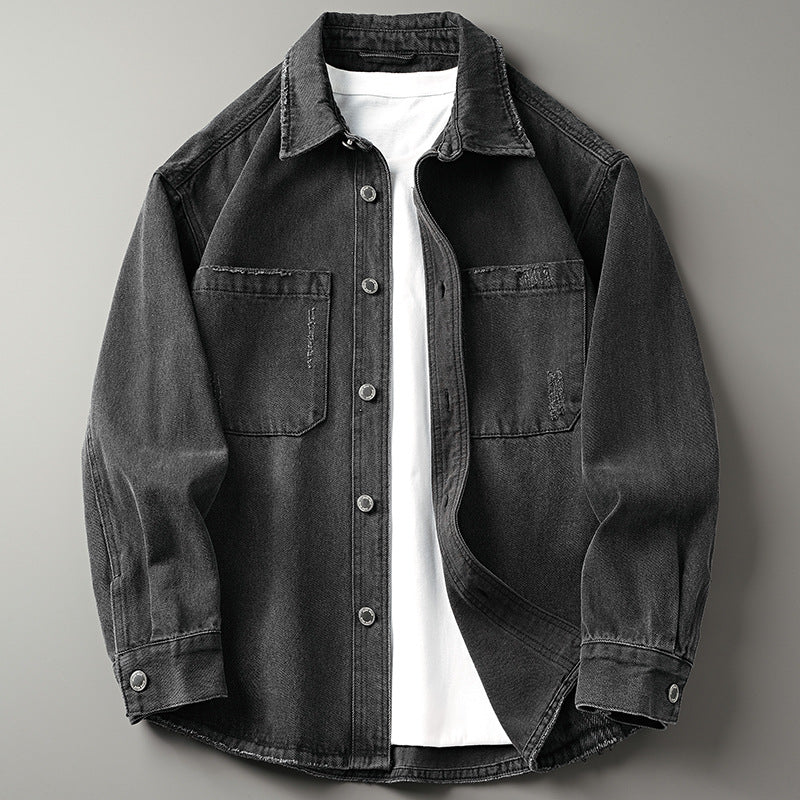 Herren Robuste Denim Hemdbluse Drune