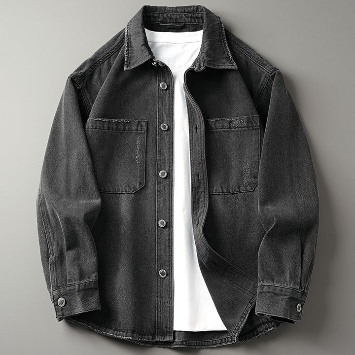 Herren Robuste Denim Hemdbluse Drune