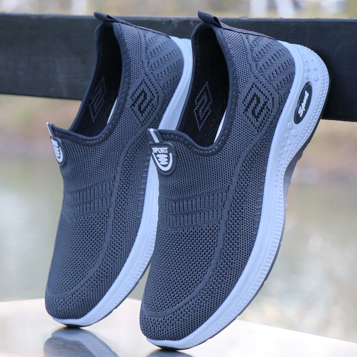Damen Slip-On Sneakers mit atmungsaktiver Struktur und bequemem Fußbett Drune