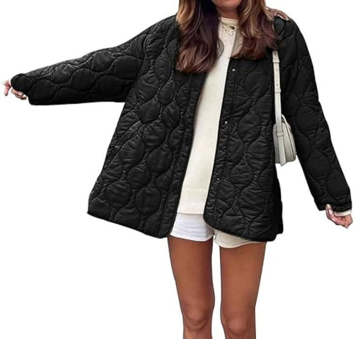 Damen gesteppte Übergangsjacke mit modernem Schnitt Drune