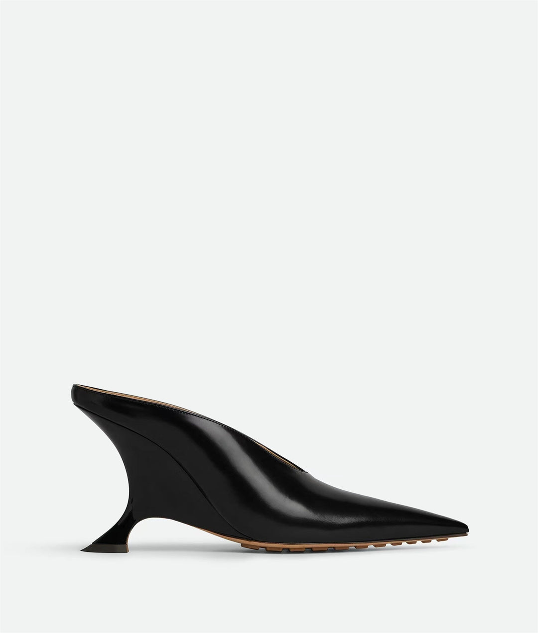 Damen Spitzzehen Metallic Wedge Mules mit skulpturiertem Absatz Drune