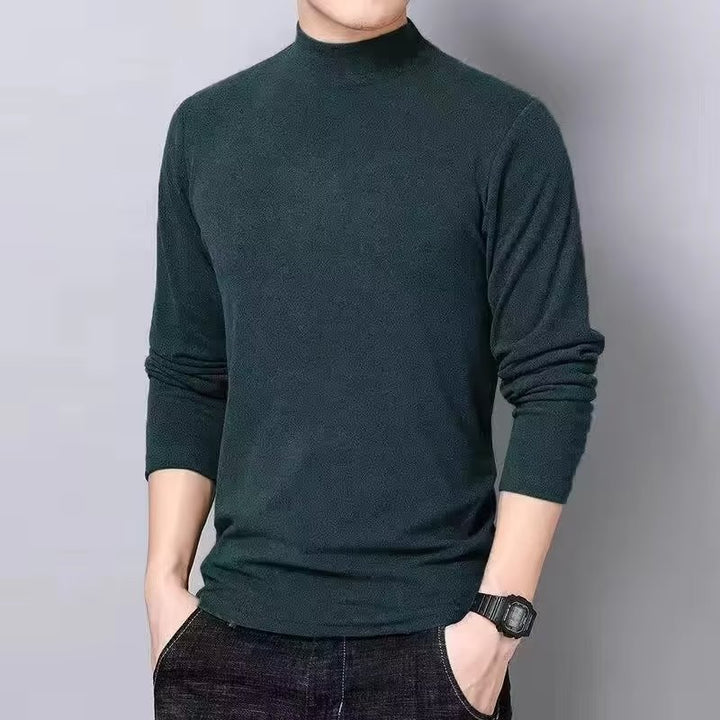 Herren Hochwertiges Langarmshirt mit Rollkragen Drune