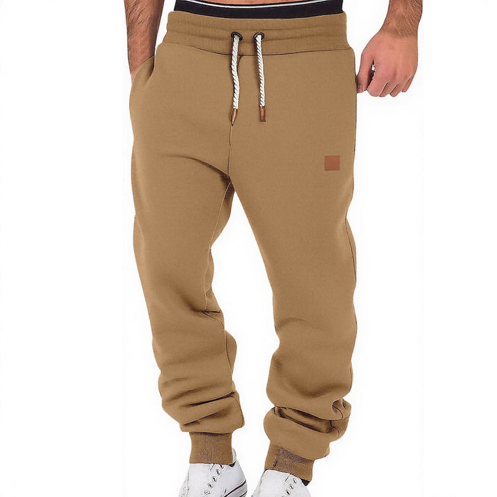 Herren Relax-Fit Fleece-Jogginghose mit Bündchen und Kordelzug Drune