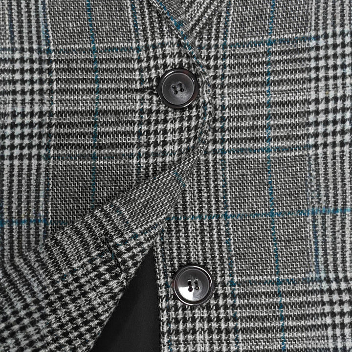 Damen Karo Blazer mit klassischem Schnitt und eleganten Details Drune