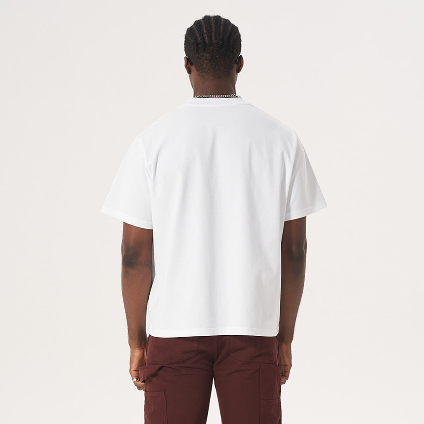 Unisex Oversize Boxy T-Shirt aus Bio-Baumwolle mit Rundhalsausschnitt Drune