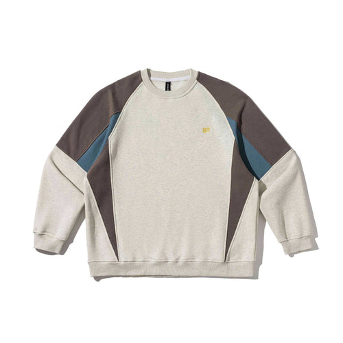 Unisex Colorblock-Sweatshirt mit Raglanärmeln und strukturierter Ziernaht Drune
