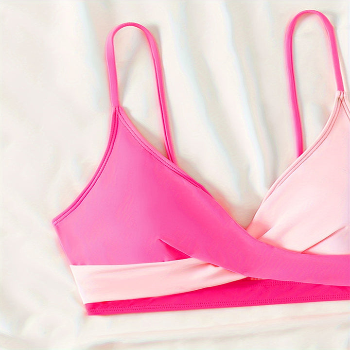 Damen Bikiniset mit modernem Wickeldesign und hoch tailliertem Schnitt Drune
