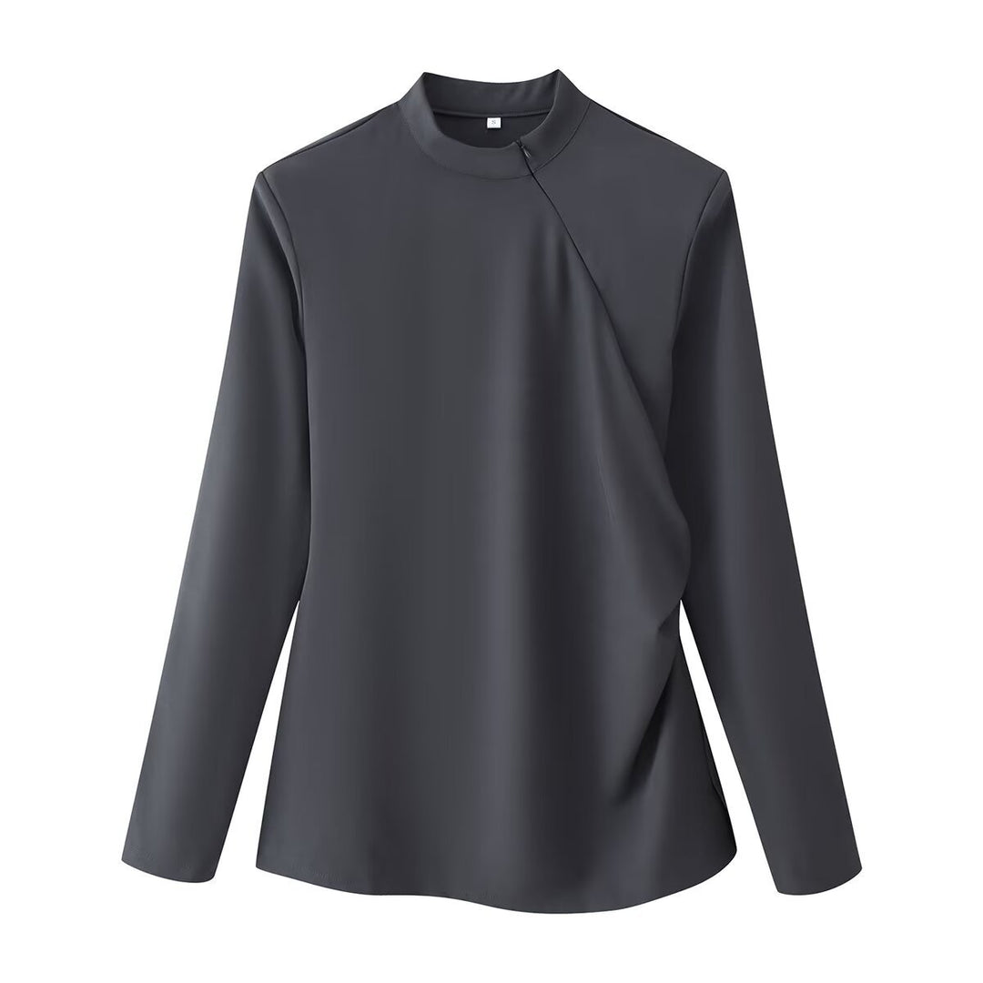 Damen Weite High‑Waist Jogginghose mit elastischem Bund, Eingrifftaschen und gerafften Beinabschlüssen Drune