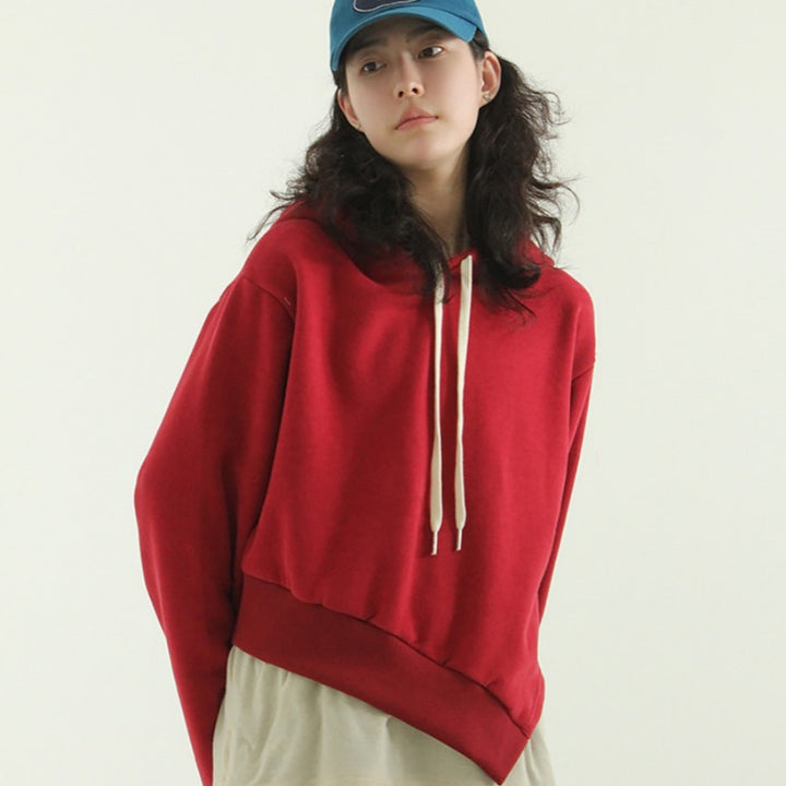 Damen lässiger Kapuzenpullover mit oversized Schnitt Drune