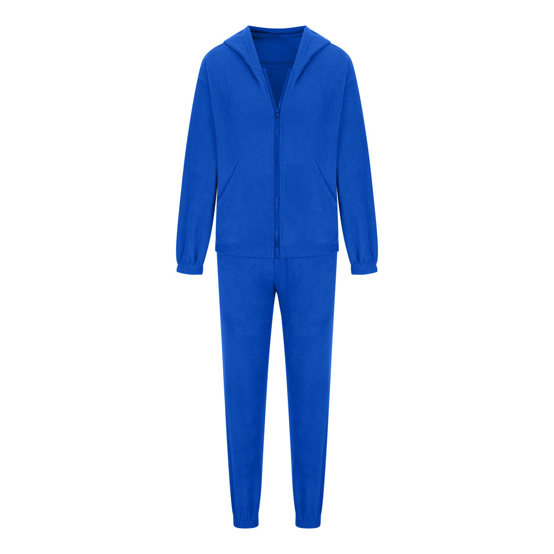 Damen oversized Hoodie mit Kängurutasche und Cargo-Jogginghose Set Drune