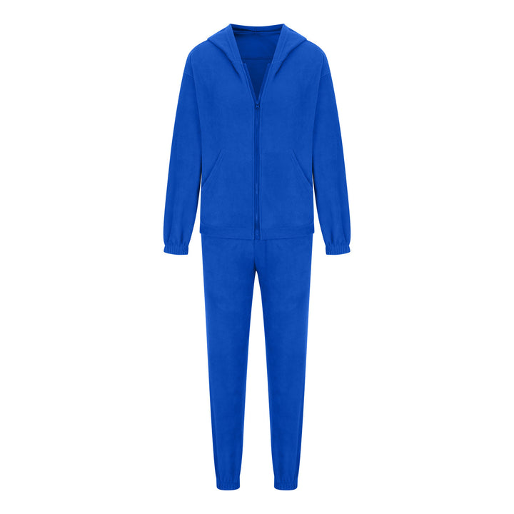 Damen oversized Hoodie mit Kängurutasche und Cargo-Jogginghose Set Drune