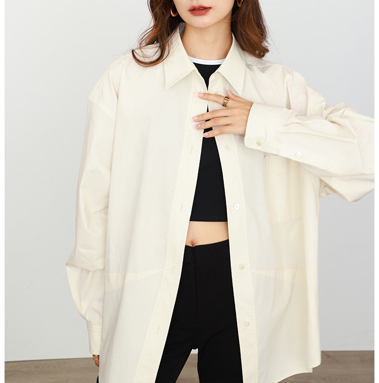 Damen Oversized Hemd Drune