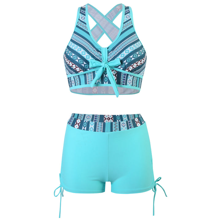 Damen Sportlicher Badeanzug mit innovativem Kreuzträgerdesign Drune