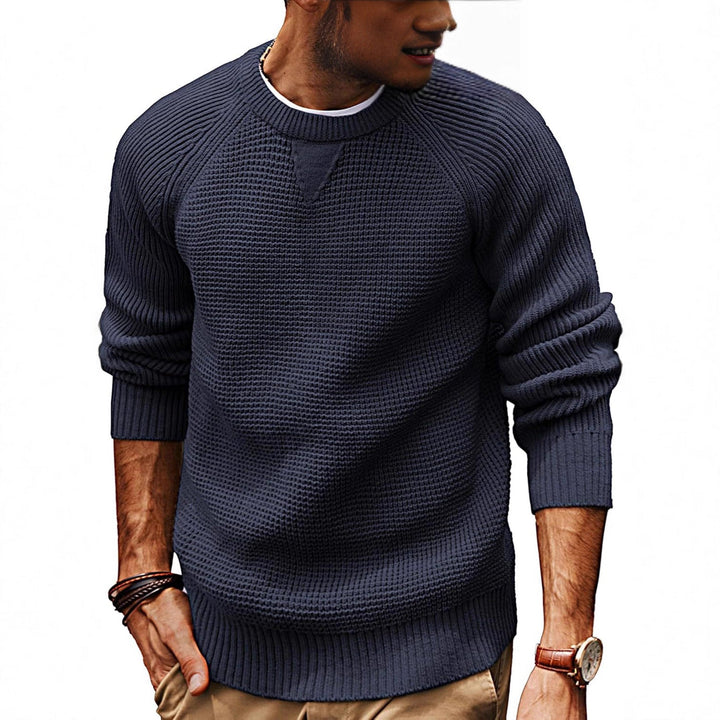 Herren strukturiertes Pullover mit lässigem Schnitt Drune