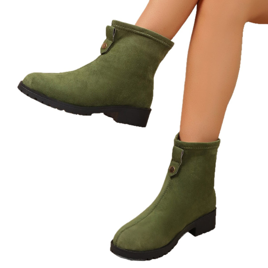 Damen Komfortable Stiefeletten Drune