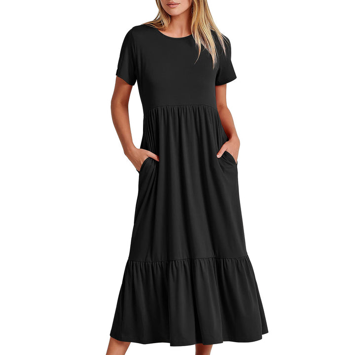 Damen Maxi-Kleid mit praktischem Taschen-Design Drune