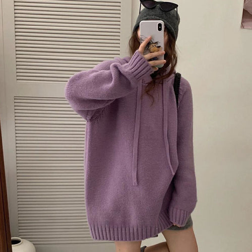 Damen Kapuzenpulli im Oversized-Design Drune