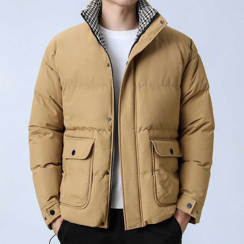 Herren Steppjacke mit hohem Kragen Drune