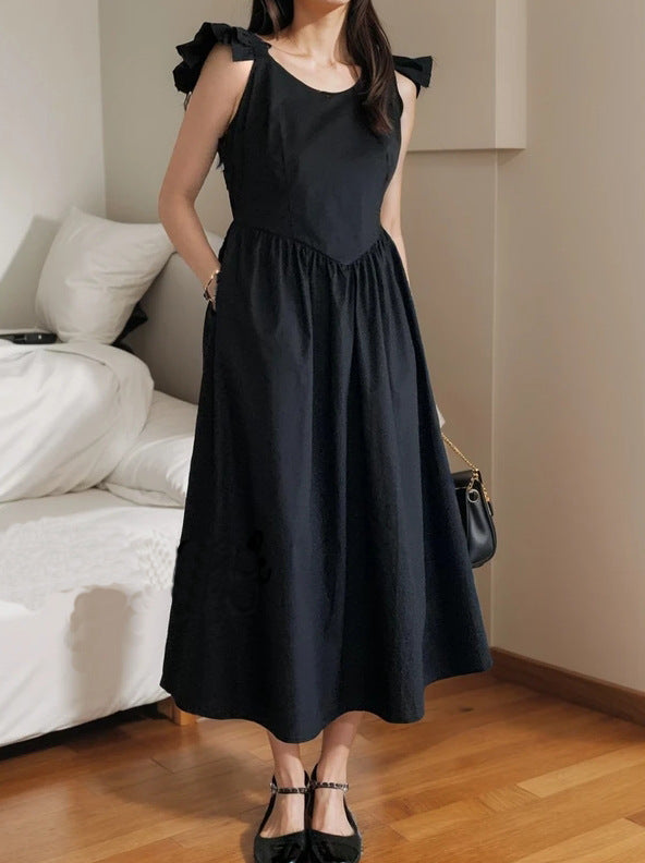 Damen Maxikleid mit Rüschendetails und empfohlener Passform Drune