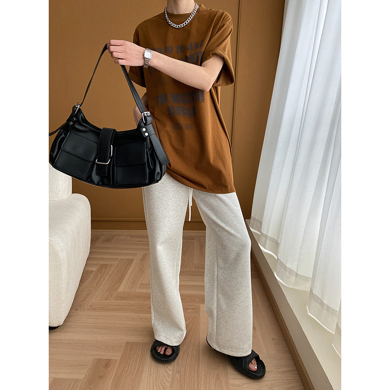 Damen Oversized T-Shirt mit kreativem Grafikdruck und lässigem Schnitt Drune