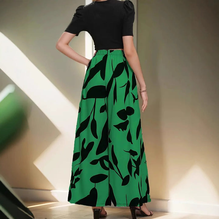 Damen Palazzohosen mit floralem Muster Drune