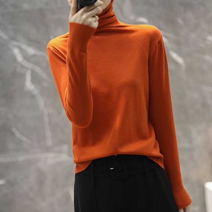 Damen Hochwertiger Rollkragenpullover Drune