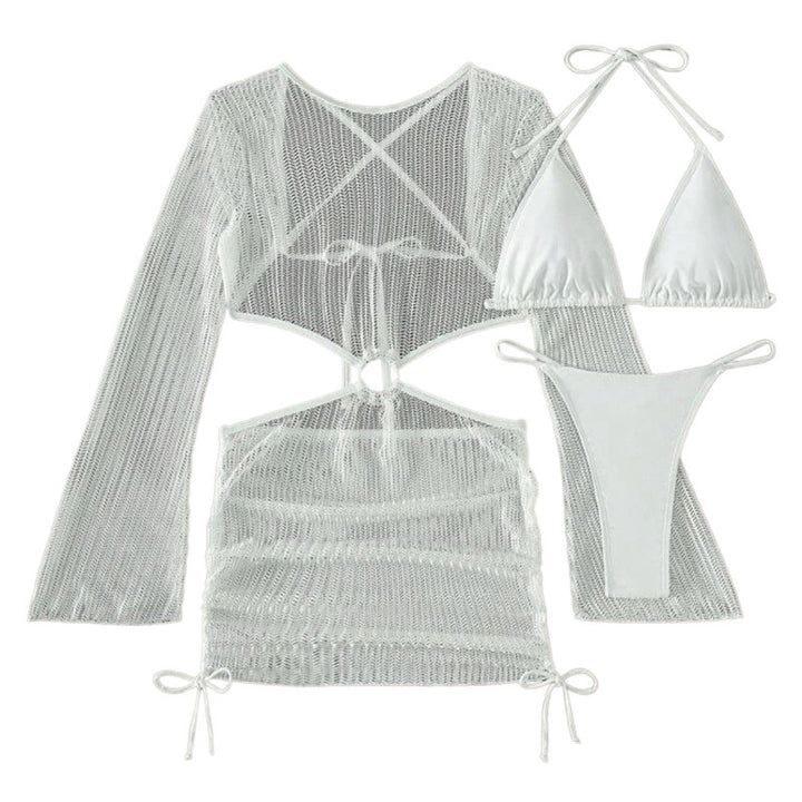 Damen Cut-Out Strandkleid Drune