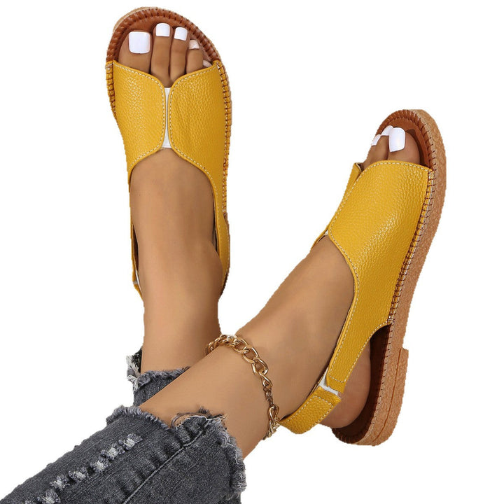 Damen offene Riemchensandalen mit weichem Fußbett und modischer Gestaltung Drune