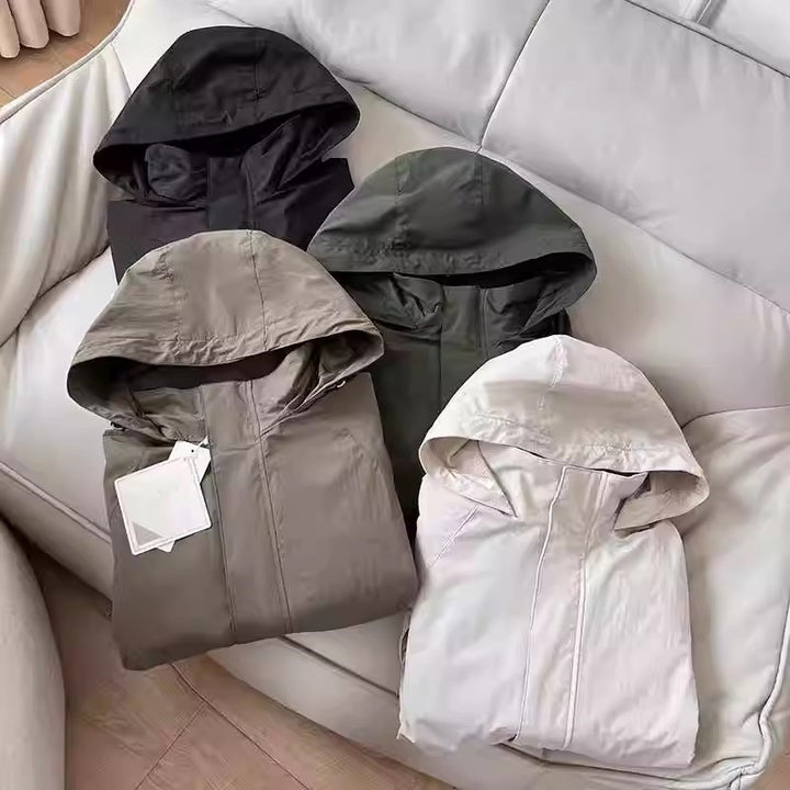 Herren Leichte Übergangsjacke mit Kapuze Drune