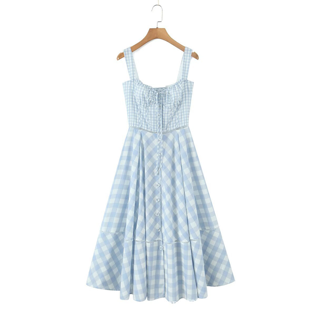Damen Sommerliches Viskosekleid mit raffinierten Rüschendetails Drune