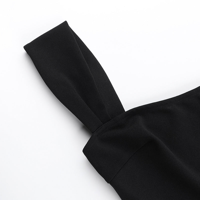 Damen Minikleid mit elegantem Bleistiftstil und dekorativem Gürtel Drune