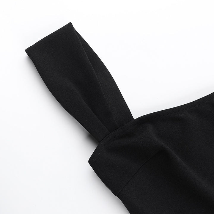 Damen Minikleid mit elegantem Bleistiftstil und dekorativem Gürtel Drune