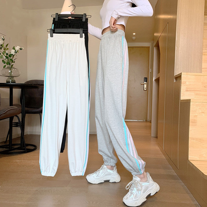 Damen Sportliche Jogginghose mit stylischen Seiteneinsätzen Drune