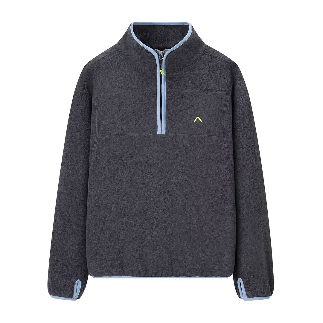 Damen Fleece-Pullover mit hoher Kragenlösung und praktischen Reißverschlussdetails Drune