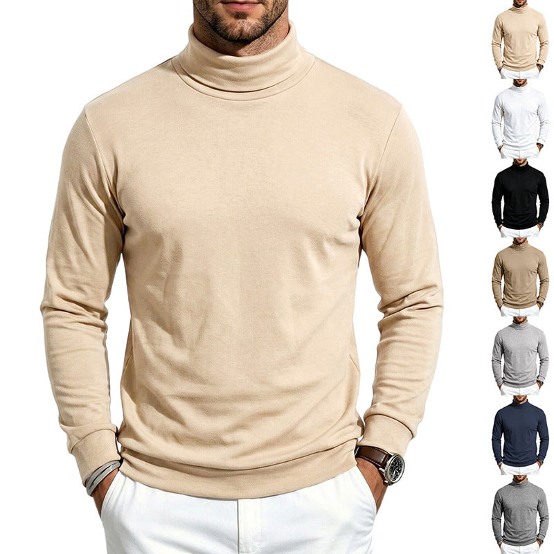 Herren Feinstrick‑Rollkragenpullover mit schmaler Silhouette und elastischen Bündchen Drune