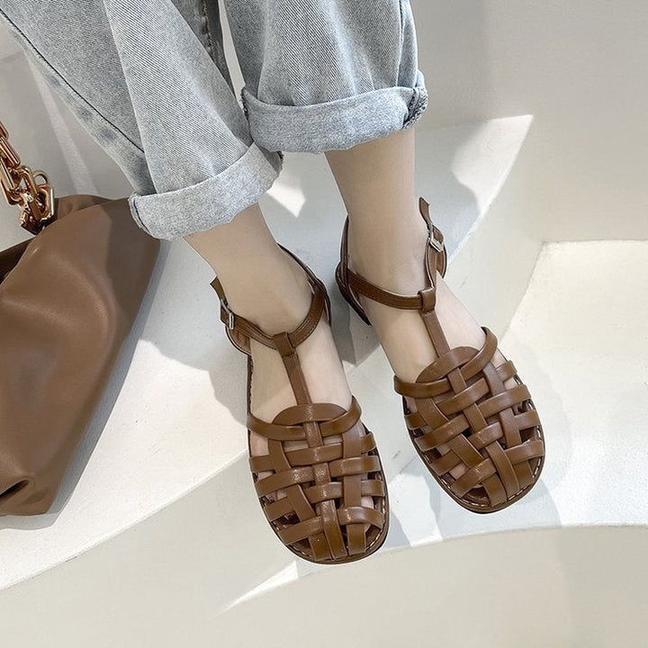 Damen Komfortable und atmungsaktive Zehentrenner-Sandalen Drune