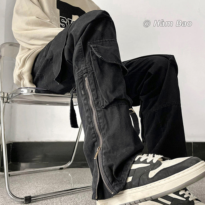 Herren Cargo-Hose mit modernen Zip-Elementen und multifunktionalen Taschen Drune