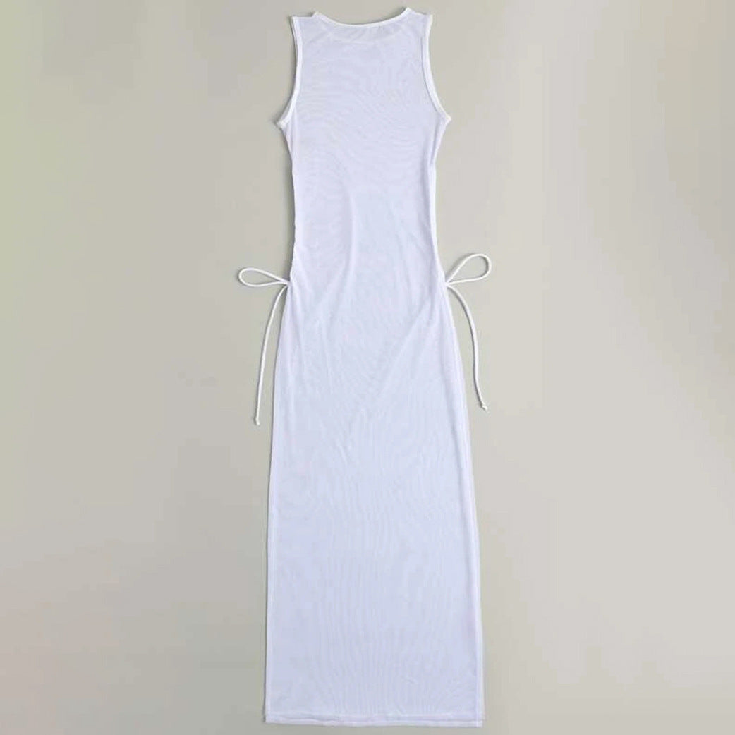 Damen Lange Strandkleid Drune