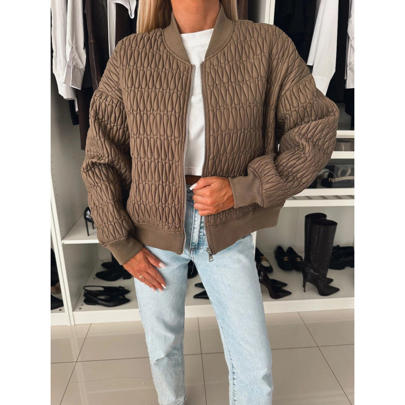 Damen Steppjacke im sportlich eleganten Design mit voluminösen Ärmeln Drune