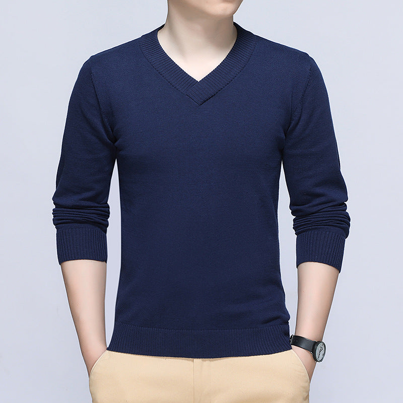 Herren Eleganter V-Ausschnitt Pullover Drune