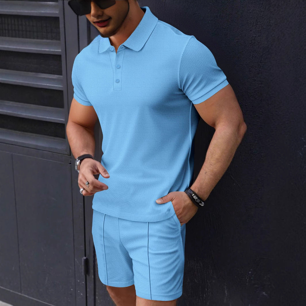 Herren Poloshirt und Shorts Set Drune