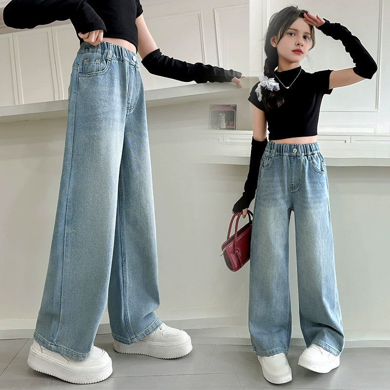 Damen Weite Jeanshose Drune
