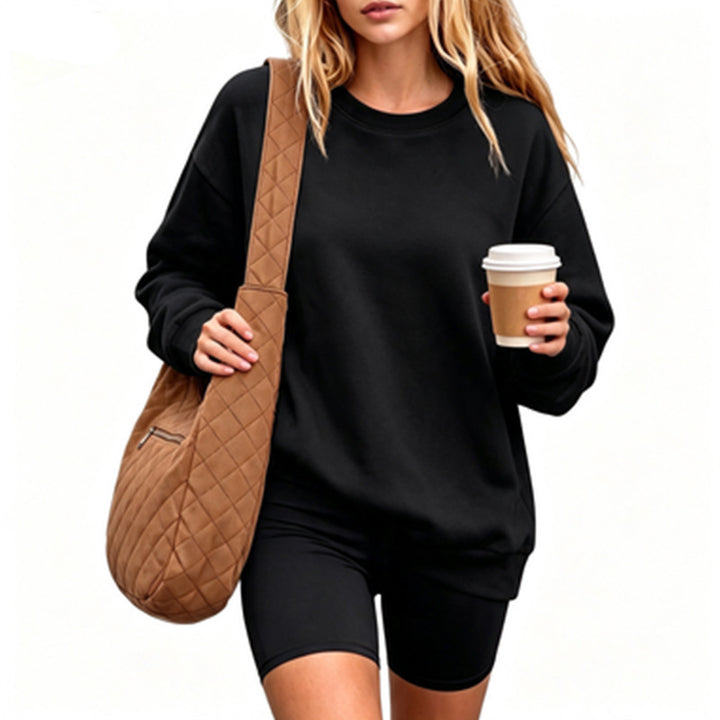 Damen Bequemer Oversized Sweatshirt Drune