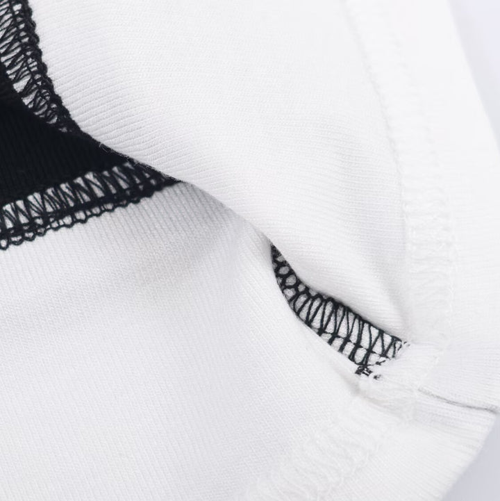 Damen Lässiges Langarm-Layering-Shirt mit doppellagigem Saum und eingesetzten Manschetten Drune
