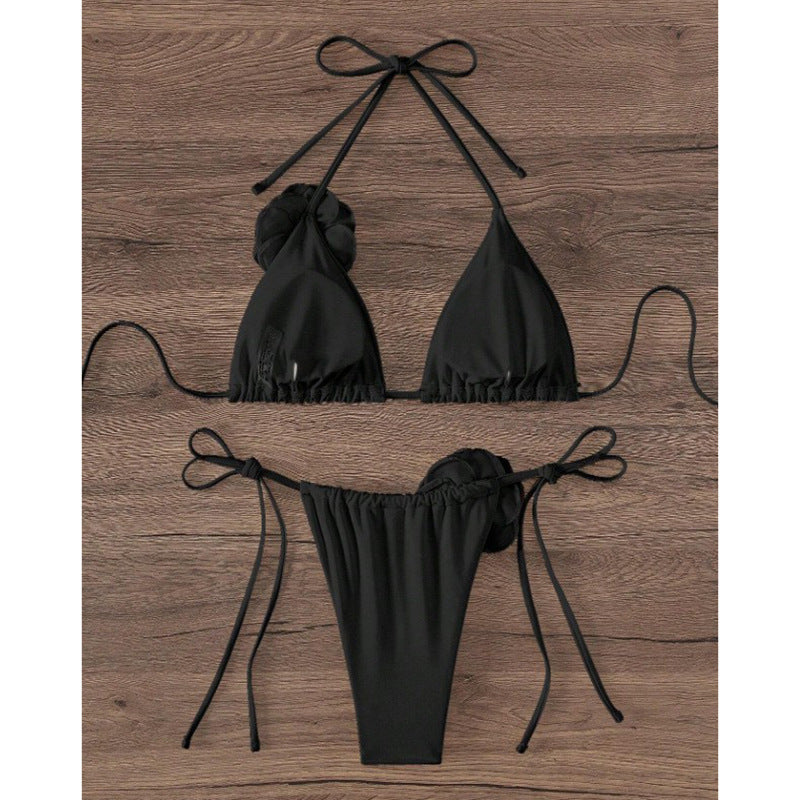 Damen Bikini-Set mit verspieltem Blumenmotiv Drune