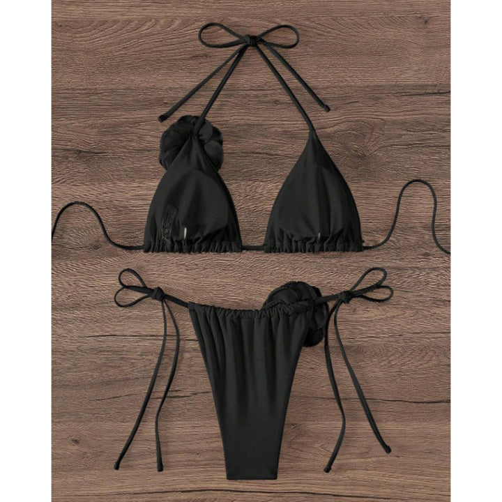 Damen Bikini-Set mit verspieltem Blumenmotiv Drune